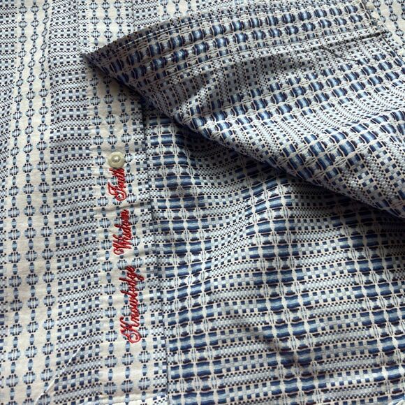 Robert Graham Intricate Geometric Weave Pattern French Cuff Button-Up Shirt XL - Picture 6 of 13